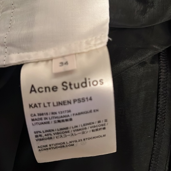 Acne Studios Kat LT linen pant - Picture 9 of 9